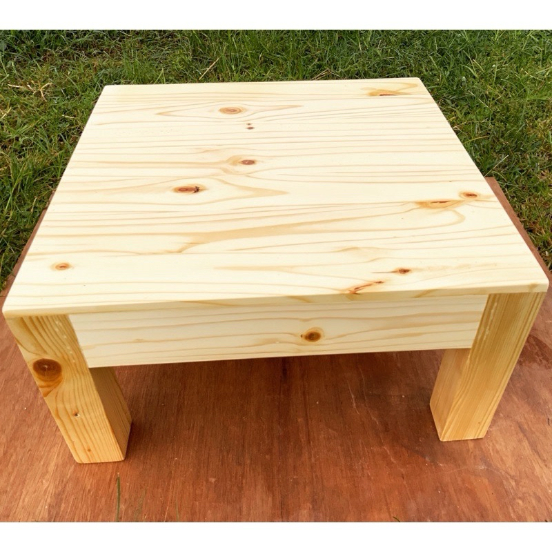 โต๊ะไม้ โต๊ะญี่ปุ่น 90 X 90 X 25 CM. รับงานสั่งทำตามแบบ‼️‼️‼️