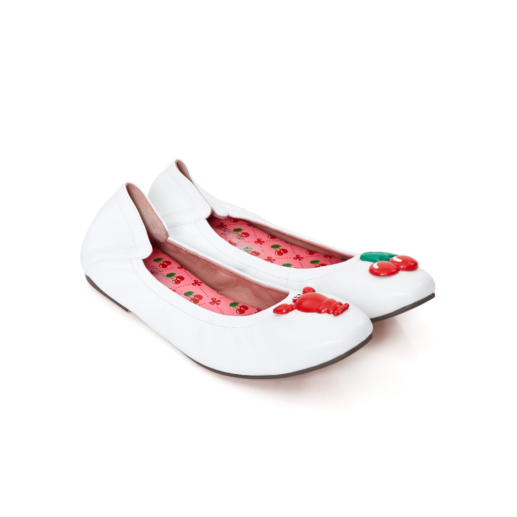 O&B รองเท้าหนังแกะ รุ่น AUDREY HAPPINESS II IN WHITE BLISS-11246SS07600F_F4WTXX
