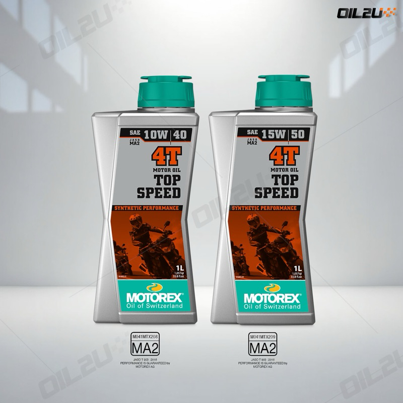 MOTOREX TOP SPEED 4T 10W40/15W50 ปริมาณ 1 ลิตร