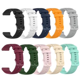 สายนาฬิกา Samsung Galaxy, Amazfit GTS/GTS 2/2e/mini/3, สายซิลิโคนสีทึบ Amazfit bip u pro.huami Smazfit Pace 20 มม. 22 มม