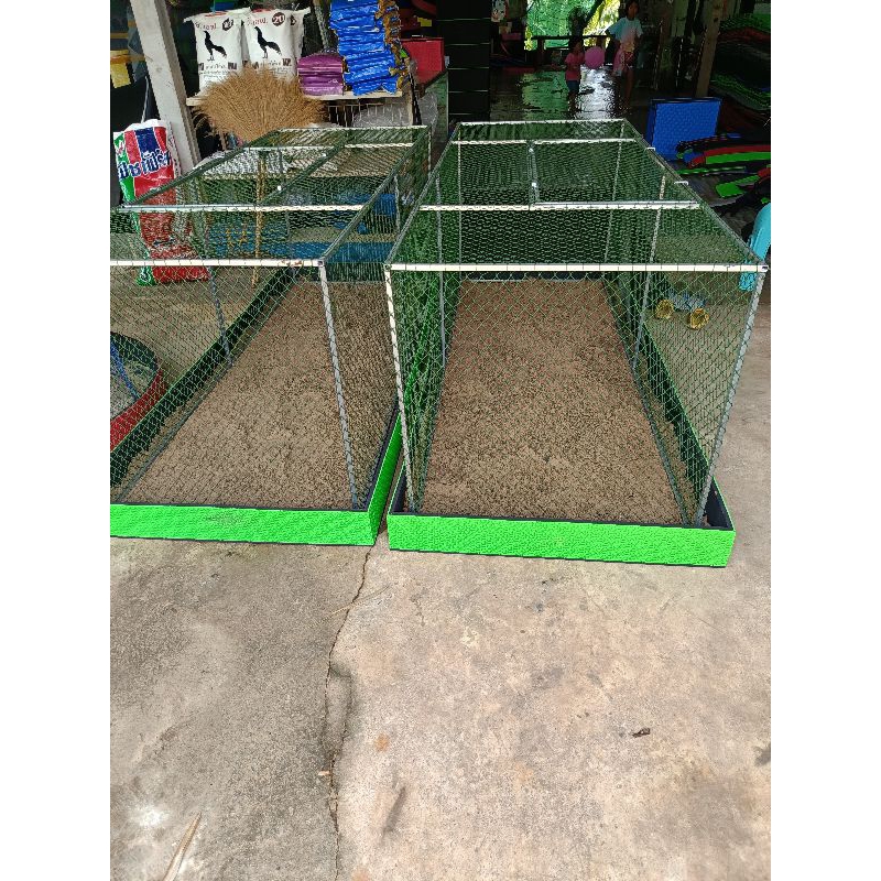 ลู่วิ่งไก่ชน เหล็กกล่องฝาเปิดบน ขนาด80*200