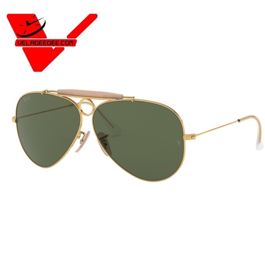 แว่นตา Ray-Ban รุ่น SHOOTER RB3138 W3401 สี ARISTA ขนาด 58 ของแท้รับประกันศูนย์2ปี