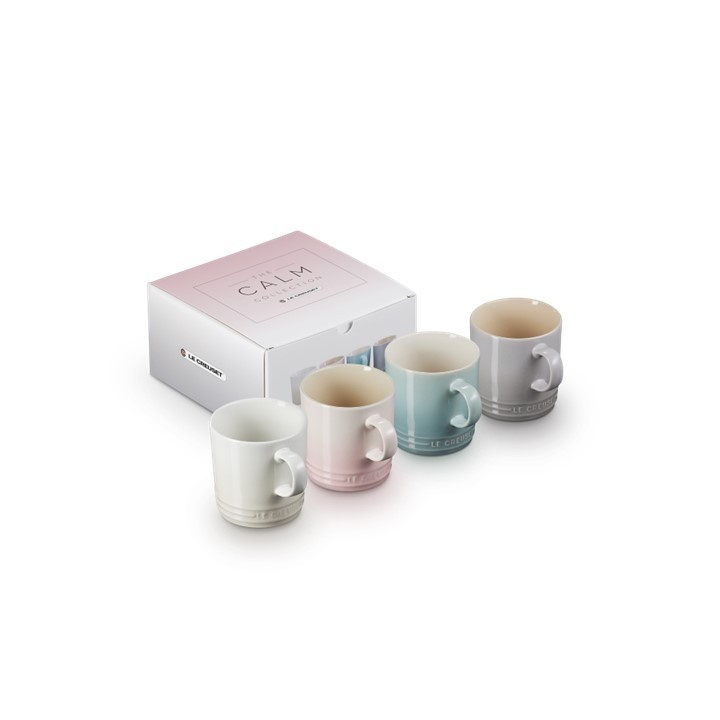 ชุดเซ็ตแก้วกาแฟ เซรามิค 4 ใบ Set of 4 London 350ml Coffee Mug M/sp/ss/mg -4c Box-