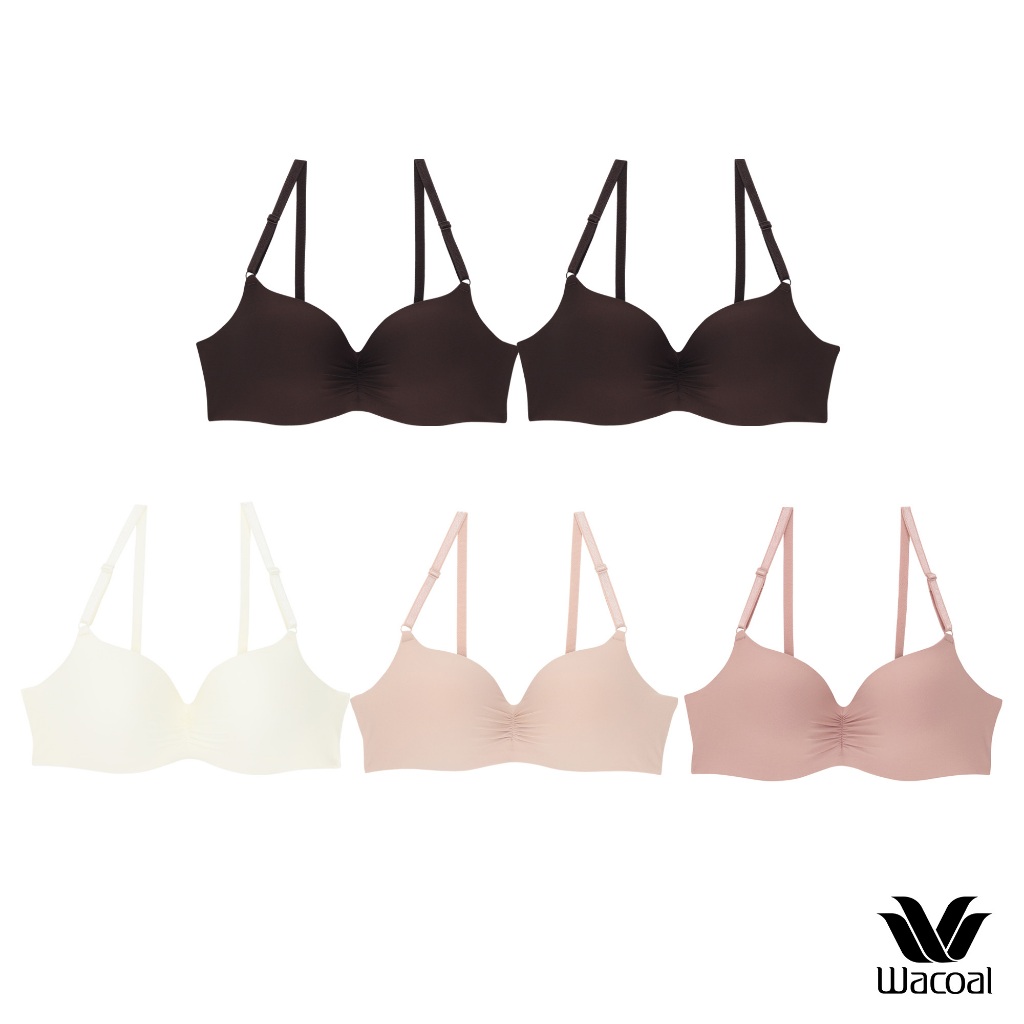 Wacoal Smart Size Easy Matching Bra บราไร้โครงวาโก้ เซท 5 ชิ้น รุ่น WB3Y41 คละสี (BT-BT-BE-CR-OT)