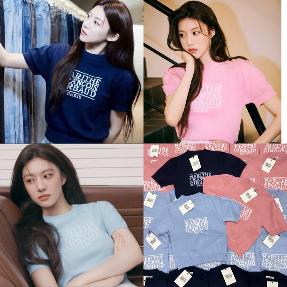 Mar knit top คอลใหม่! พร้อมส่งเลยค่า เสื้อแขนสั้น ดีเทลทอลายแบรนด์ดัง งานชนช็อปเกาหลีเลยค่ะ