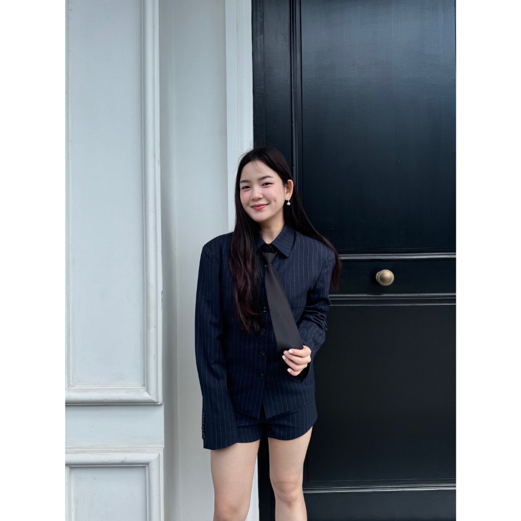 Basicsbysita : M089 Striped Set with Tie