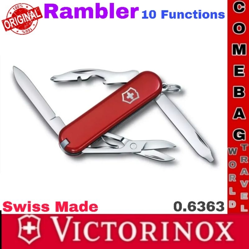 มีดพับVictorinox Rambler 10 Functions การใช้งาน ของแท้‼️ Swiss Made🇨🇭🇨🇭