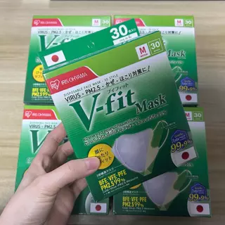 [พร้อมส่ง] 🔥หนาขึ้น!🔥 IRIS OHYAMA V-fit 30 ชิ้น ไอริส โอยามะ หน้ากากอนามัย ใส่สบาย กระชับ