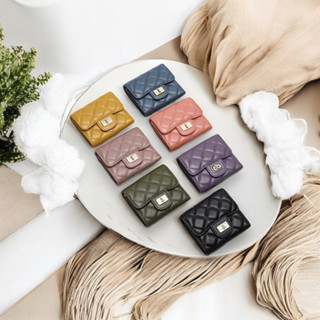 กระเป๋าสตางค์ใบสั้น หนังแกะ แบรนด์Lovera