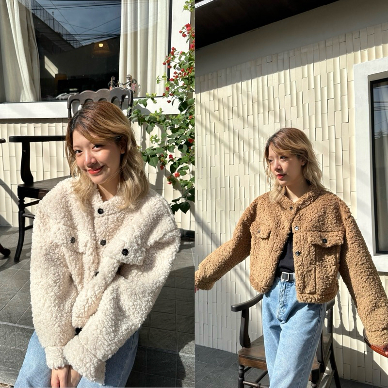 natchakloset | เสื้อแจ็คเก็ตขนนุ่ม Jacket