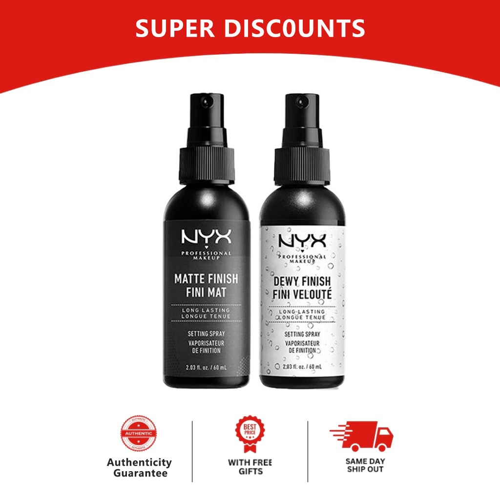 【NYX】จัดส่งรวดเร็ว 100% NYX Setting Spray (Matte/Natural) 60ml.