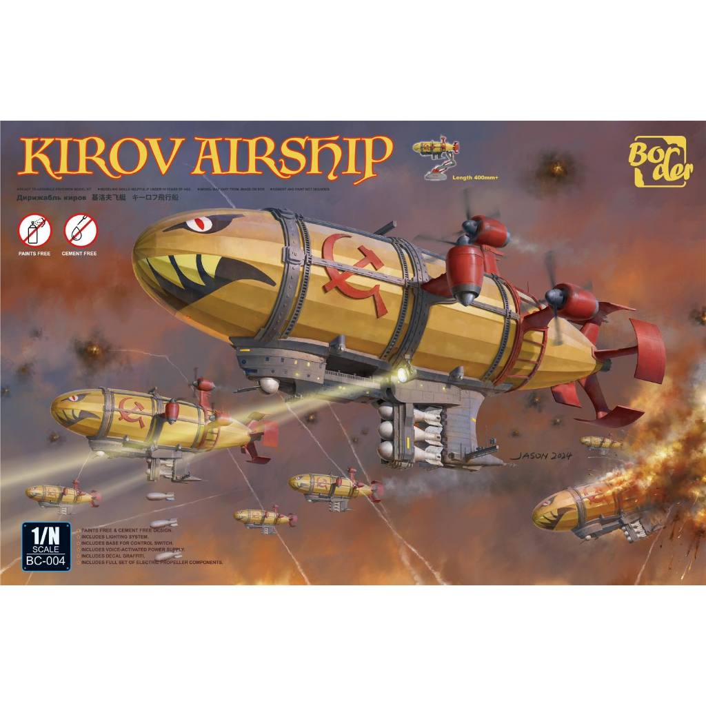 พลาสติก โมเดล ประกอบ BORDER NON SCALE 1/N Kirov Airship (004)