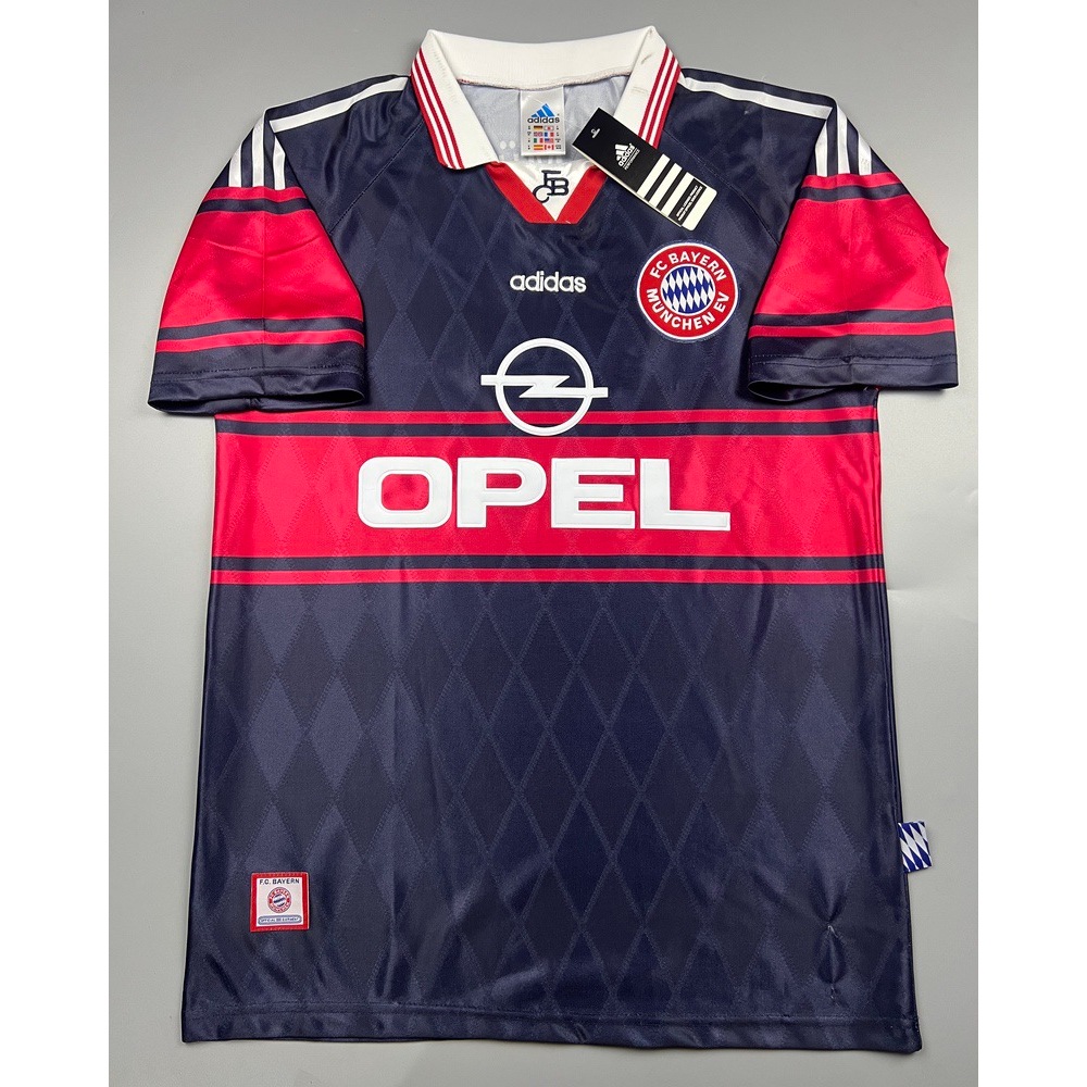 SALE !!! เสื้อบอล ย้อนยุค 1997 บาเยิน มิวนิค เยือน สีกรม Retro Bayern Munich Cecat