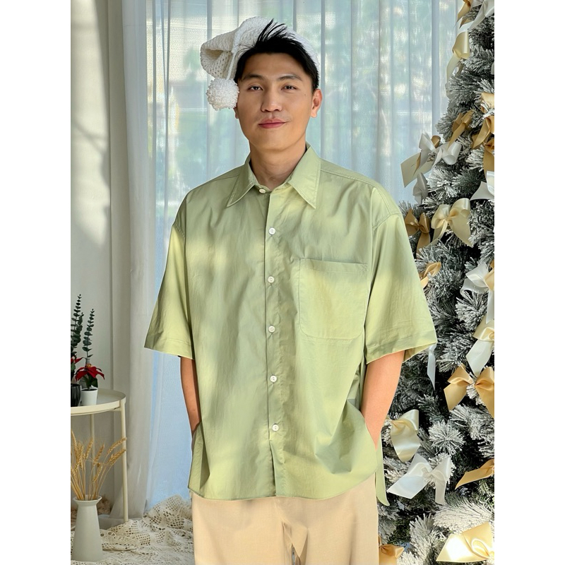 (Christmas ) เสื้อโอเวอร์ไซส์สีเขียว