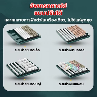 ตู้ฟักไข่ ตู้ฟักไข่อัตโนมัติ 15 30 48 130 ฟอง ฟักไข่ไก่ เป็ด ห่าน พลิกไข่อัตโนมัติ ควบคุมอุณหภูมิ ใช้ไฟบ้าน/ถ่าน12V