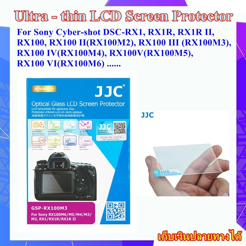 LCD Protection Glass Film For Sony RX1 , RX1R , RX1R II , RX100 I , II , III , IV , V , VI , RX100M7