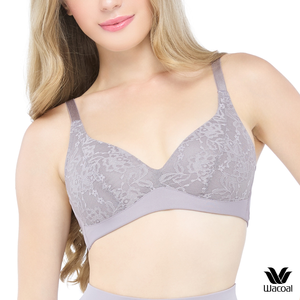 Wacoal Gold บราเพื่อสุขภาพแบบไร้โครง ไม่เสริมฟองน้ำ รุ่น WO1545 สีน้ำตาล (BR)