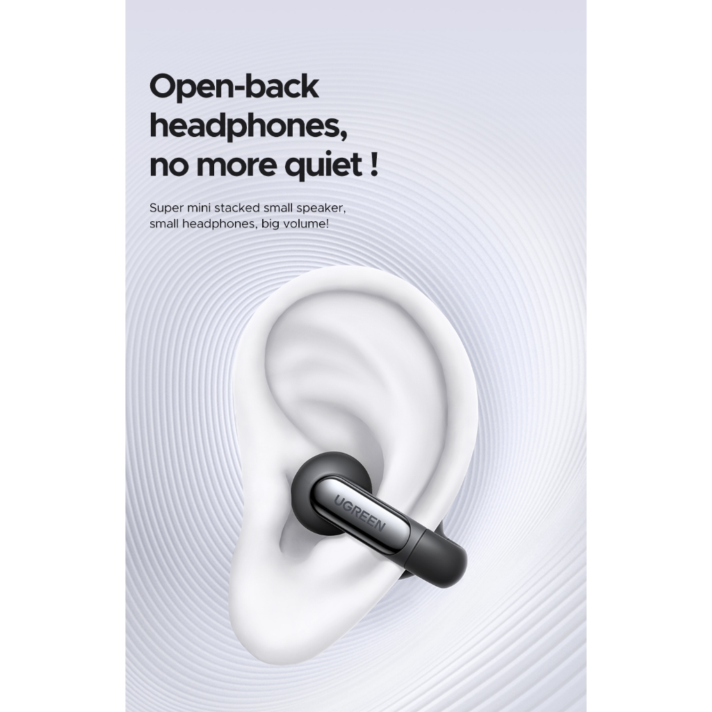 Ugreen HiTune S5 หูฟังไร้สายบลูทูธ 5.4 หูฟังเกี่ยวหูไร้สาย ใช้งานง่าย เสียงชัด พร้อมไมค์ในตัว รุ่น WS210