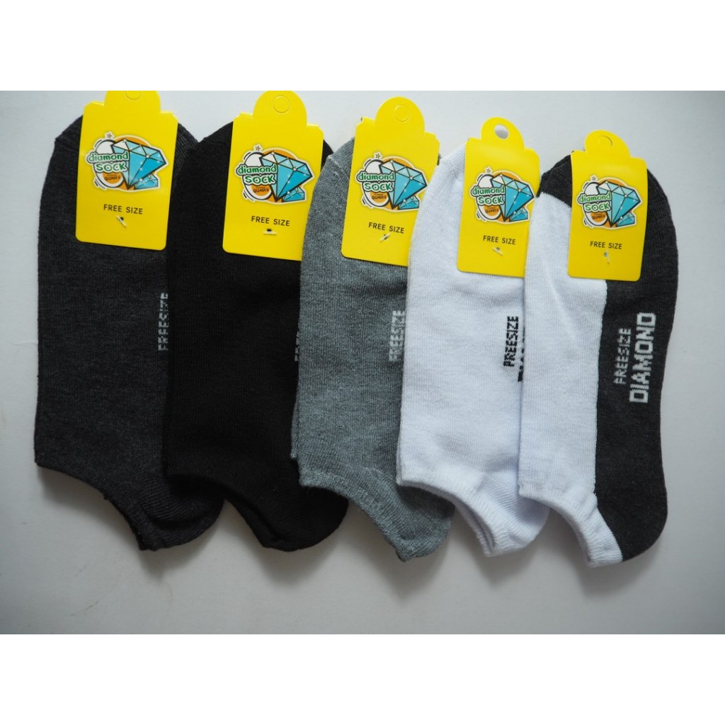 ((12คู่)) ถุงเท้า ถุงเท้าข้อสั้น ถุงเท้าใต้ตาตุ่ม เนื้อผ้าดี ใส่สบาย ขนาด Free size เท้า 37-45 ใส่ได้ ป้ายเพชร จัดส่งเร็ - รูปที่ 7