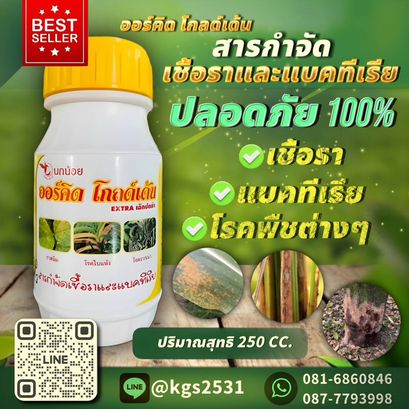 กำจัด เชื้อรา แบคทีเรีย โรคพืชต่างๆ ออร์คิด รับประกันคุณภาพ ธรรมชาติปลอดภัย100%