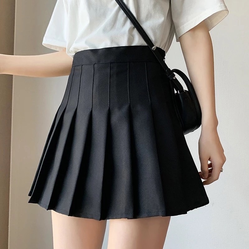 XS-6XL กระโปรงพลีท กระโปรงเทนนิส เอวสูง ทรงเอ ทรงเข้ารูป มีซับใน มี6สี - รูปที่ 7