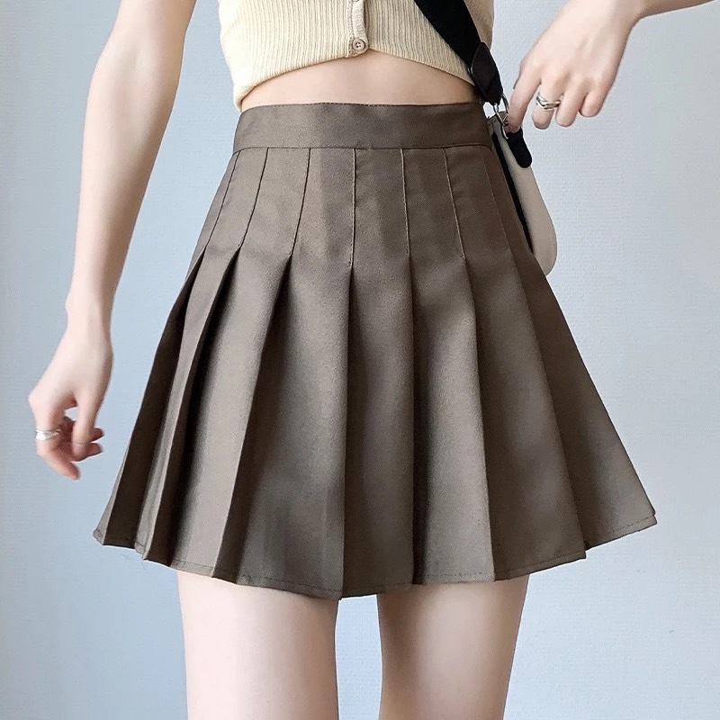 XS-6XL กระโปรงพลีท กระโปรงเทนนิส เอวสูง ทรงเอ ทรงเข้ารูป มีซับใน มี6สี - รูปที่ 4