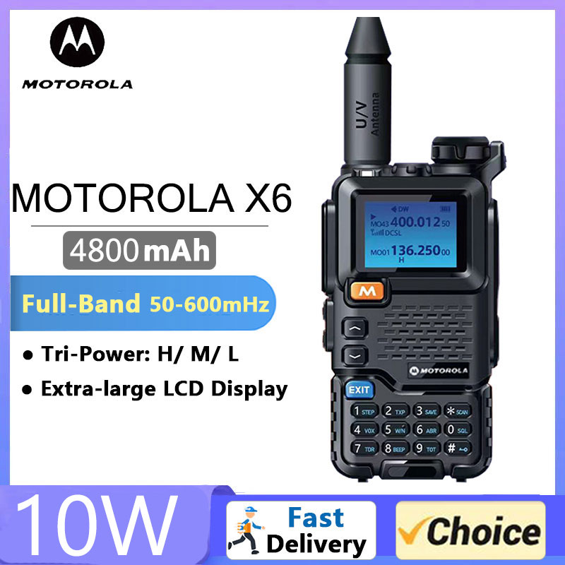 【หูฟังฟรี】กรุงเทพจัดส่งสินค้า MO TO RO LA-X6 วิทยุ FM AM ความถี่การบิน 10 วัตต์แบ