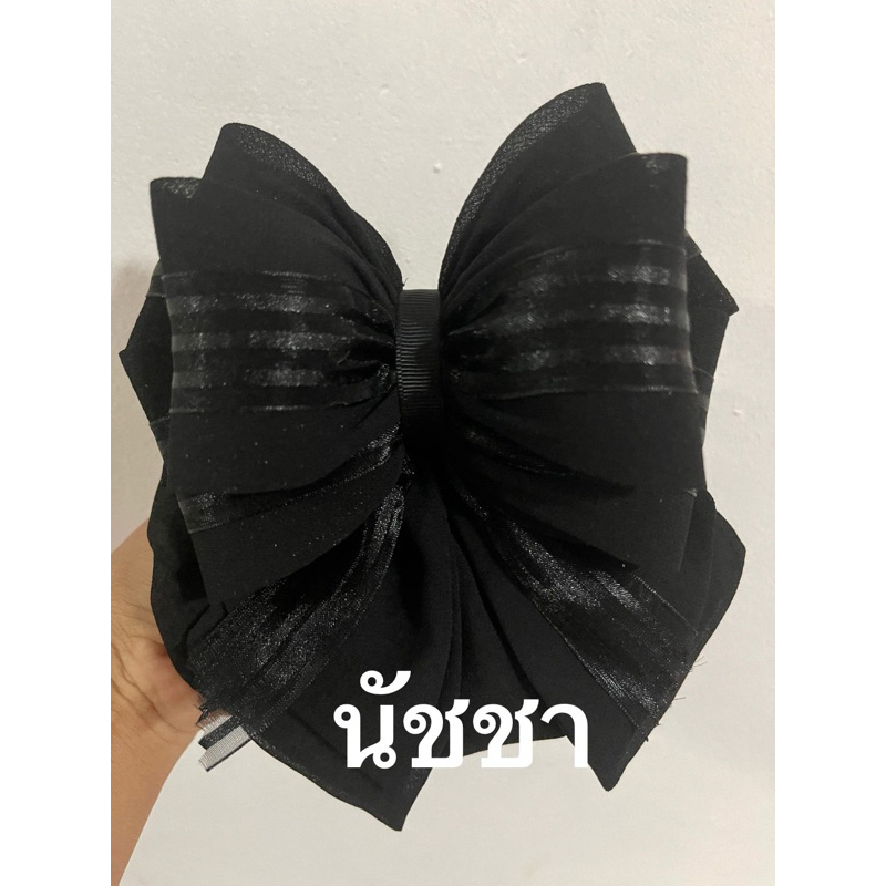 เน็ตติดผมผ้าชีฟอง4ชั้นหางสั้นใช้ได้ทั้งราชกาพยาบาลแม่บ้าน
