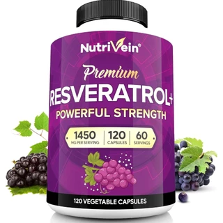 Nutrivein Resveratrol - 1450 MG 120 Capsules (No.366)