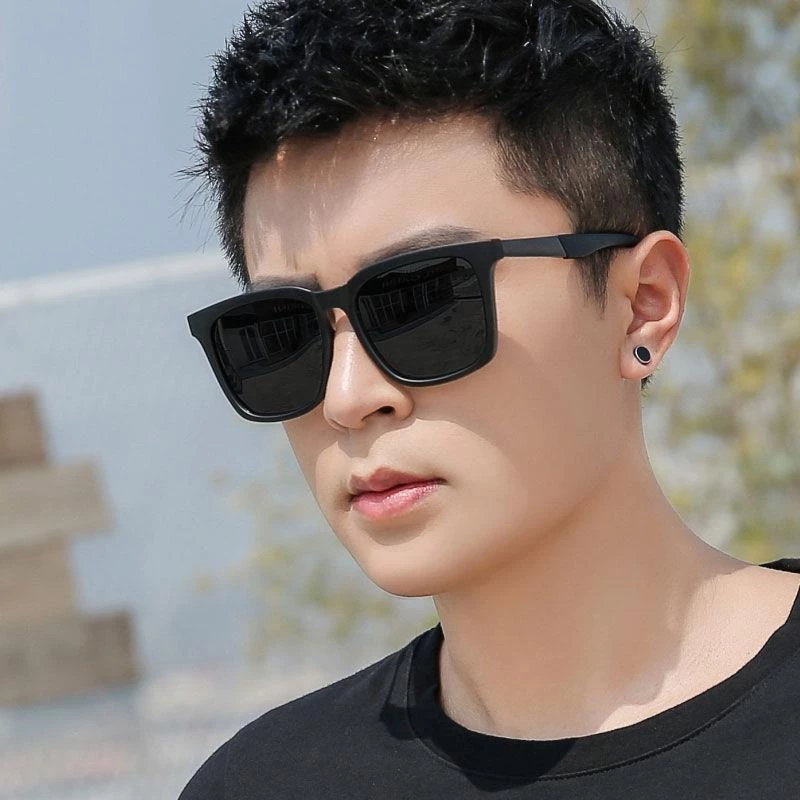 แว่นตากันแดด เลนส์ปรอท สไตล์เกาหลี สําหรับผู้ชาย ผู้หญิง