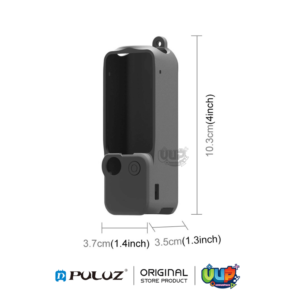 [PULUZ] เคสซิลิโคน สําหรับ DJI Osmo Pocket 3 มือถือกล้อง Gimbal Handle Anti-Scratch Shell นุ่มป้องกันกรณีเลนส์ Anti-bump
