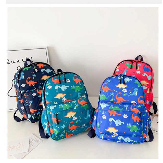 พร้อมส่งในไทย กระเป๋าเป้เด็ก ลายการ์ตูน ไดโนเสาร์ กระเป๋านักเรียนเด็ก กระเป๋าเป้