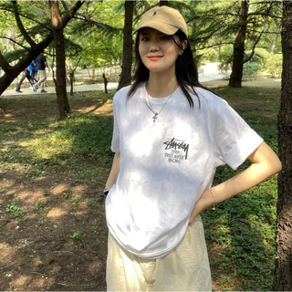 New เสื้อยืด Stussy Basic Logo Tee Black/White