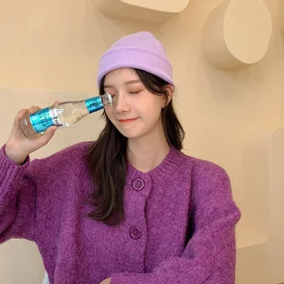 [W0068] หมวก​บีนนี่ ผ้าไหมพรม มีให้เลือก 14 สี ยืดได้เยอะ ใส่ได้ทั้งชายหญิง พับได้ หมวกไหมพรม beanie hat