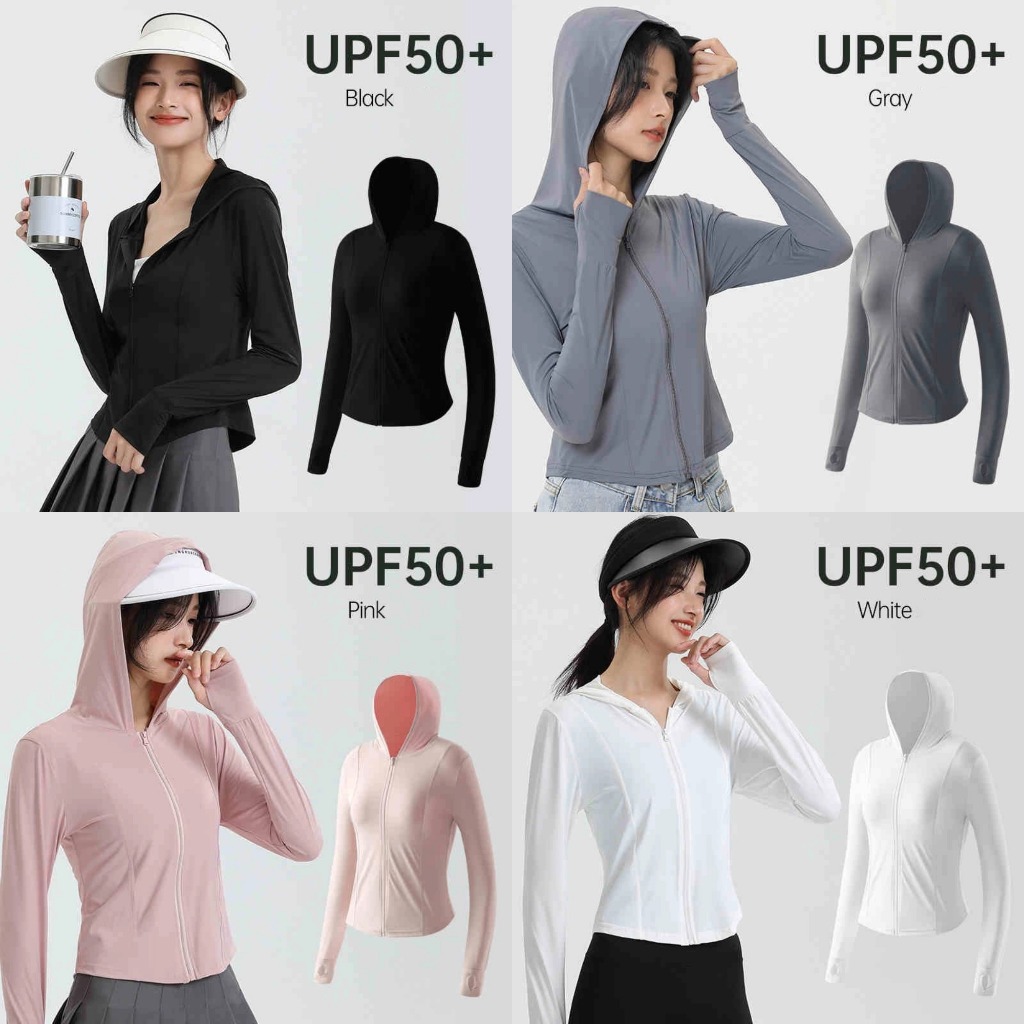 5สี เสื้อกันเเดด เสื้อคลุมเเขนยาว กันเเสงเเดด ใส่เย็นสบาย ระบายอากาศดี ผ้ายืดได้ #1502274