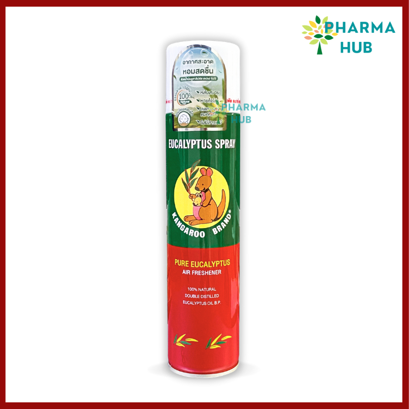 Kangaroo สเปรย์ปรับอากาศ ยูคาลิปตัส ขนาด 300 ml. หอม สดชื่น หายใจโล่ง สเปรย์ดับกลิ่น ตราจิงโจ้