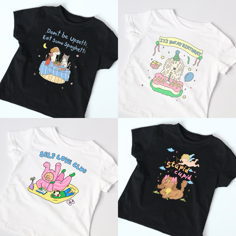 เสื้อยืด Baby tee ลายขายดี