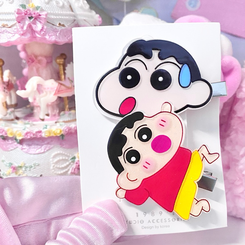 กิ๊บติดผม ชินจังจอมแก่น Crayon Shinchan กลิตเตอร์