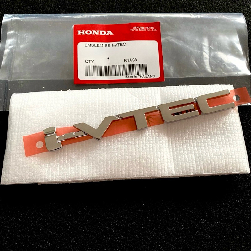แท้ศูนย์ โลโก้ i-VTEC JAZZ GE 2008-2013 ขนาด 13x1.5cm (AMU-75725-SNL-T01)