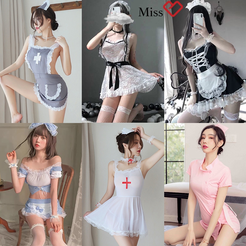 ชุดนอนsexy ชุดคอสเพลย์ รวมชุดคอสเพลย์เซ็กซี่ ชุดคอสเพลย์แม่บ้าน ชุดคอสเพลย์พยาบาล 👑คุณภาพดี