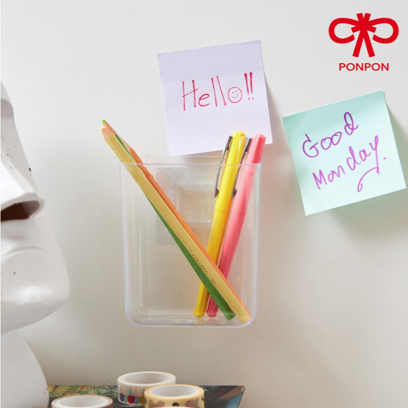 PONPON กล่องเก็บของติดผนัง มินิมอล สไตล์ญี่ปุ่น ประหยัดพื้นที่