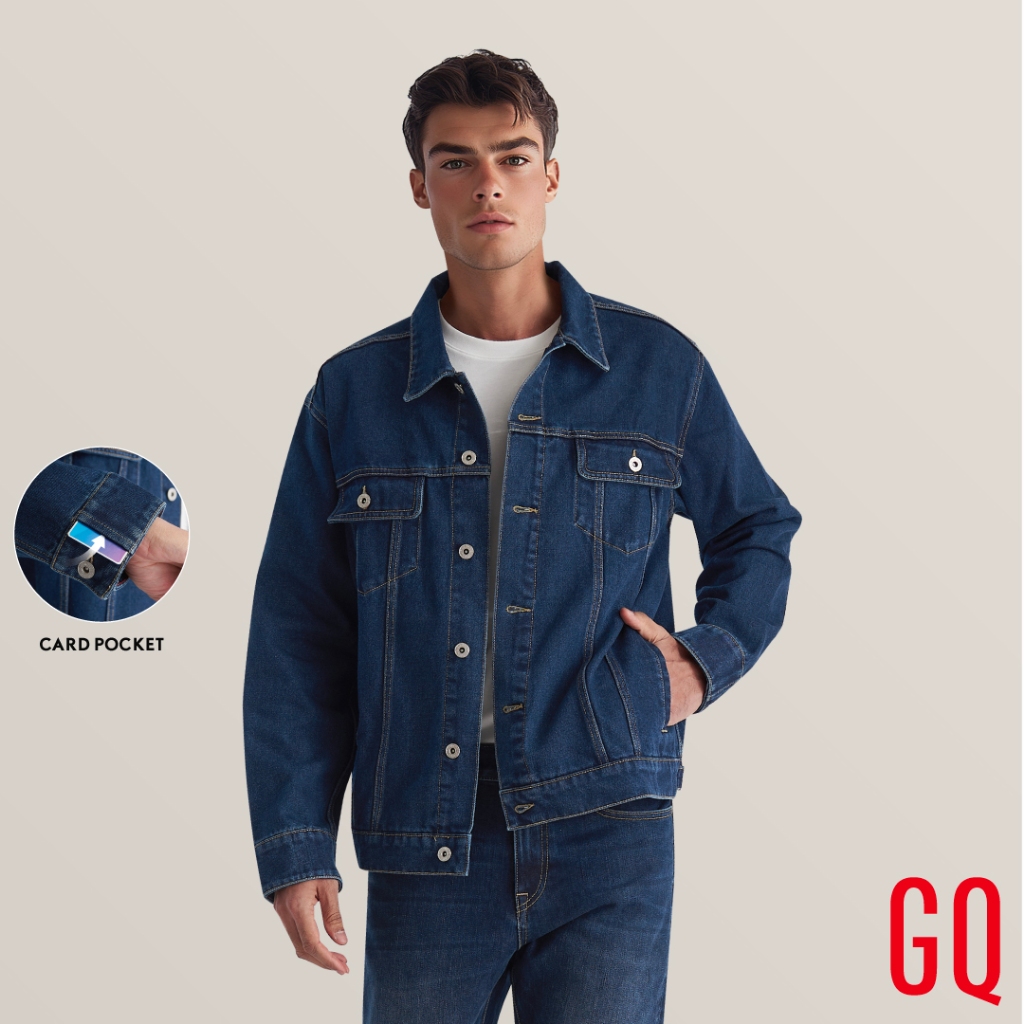 GQ Jean Jacket เสื้อแจ็คเก็ตยีนส์ มีกระเป๋าลับใส่บัตรให้ทุกการเดินทางง่ายกว่าที่เคย