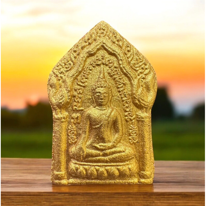 พระขุนแผนทรงพลใหญ่ หลวงปู่หมุน วัดบ้านจาน จ.ศรีสะเกษ รุ่นย้อนยุค ปี61 ตะกรุด จีวร แท้ทันหลวงปู่หมุน