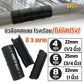 ตัวล็อคสแลน [50 ชิ้น,100 ชิ้น] ล็อคโรงเรือน คลิปล็อคสแลน กิ๊ปโรงแรือน ขนาด 4หุน(1/2นิ้ว), 6หุน(3/4นิ้ว), 8หุน(1นิ้ว)