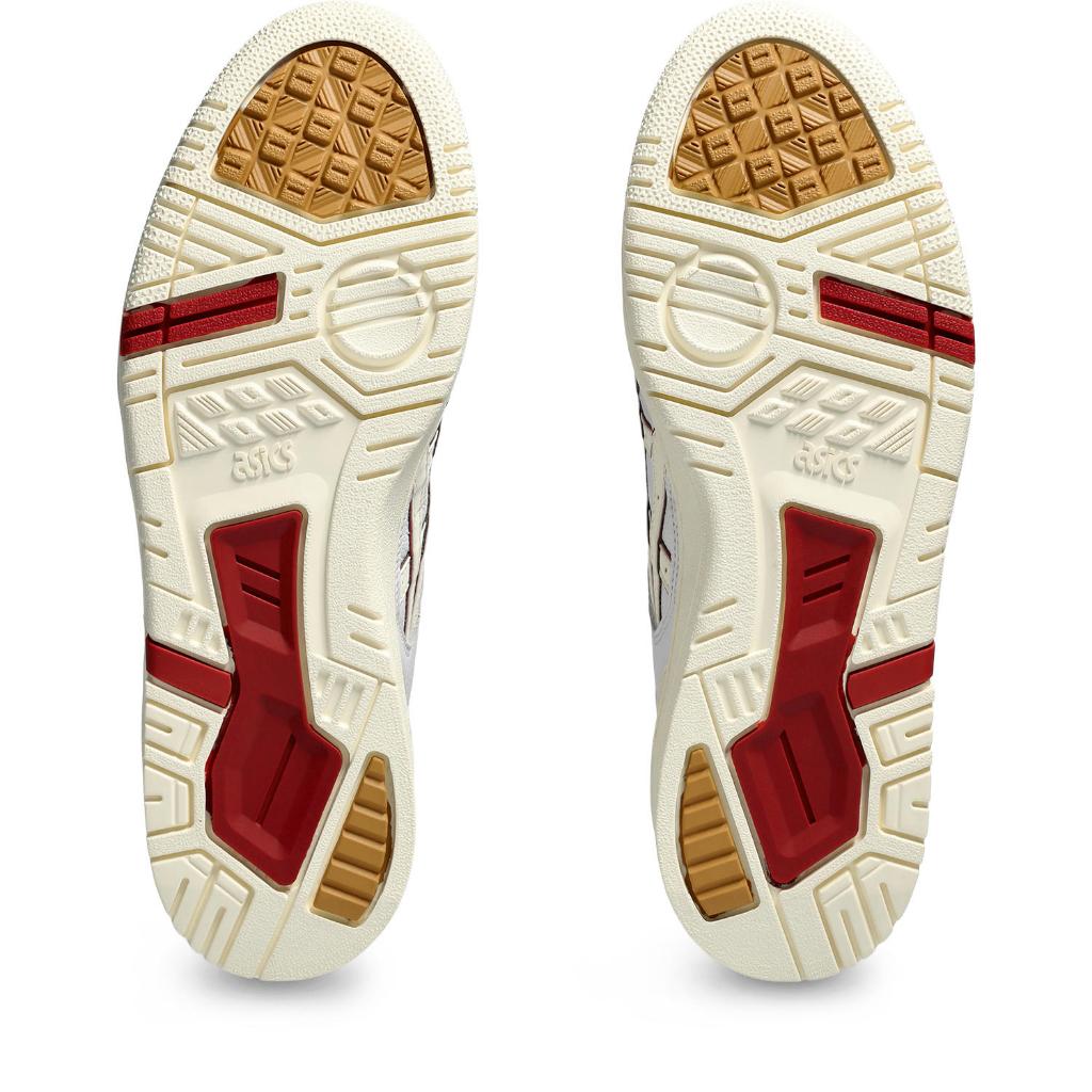 ASICS : 1203A377.102 EX89 UNISEX SPORTSTYLE ชายหญิง รองเท้าแฟชั่น ของแท้  WHITE/BURNT RED