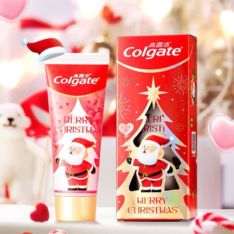 พร้อมส่ง ถูกที่สุด‼️ 🎄ยาสีฟันคริสต์มาส colgate Christmas และ valentines น้ำยาบ้วนปาก มีกลิตเตอร์  💕น