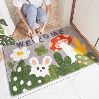 พรมเช็ดเท้า พรมขนนุ่ม มียางกันลื่น 1699