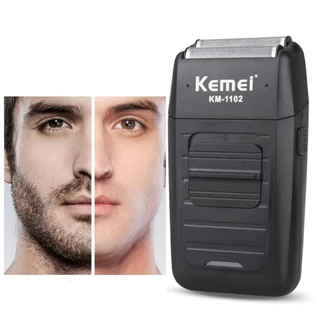 Kemei เครื่องโกนหนวดเคราแบบชาร์จไร้สายสําหรับผู้ชาย Km-1102