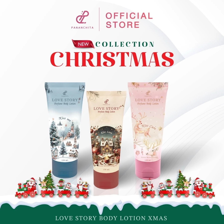 [กลิ่นใหม่ Christmas] CHRISTMAS LOVE STORY BODY LOTION น้ำหอมทาผิว เลิฟ สตอรี่ กลิ่นคริสต์มาส