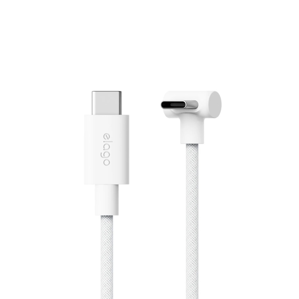 elago 90° USB-C to C Cable 2M สายชาร์จยาว 2 เมตร ทนทาน กันพันกันยุ่ง สำหรับ MacBook & อุปกรณ์ USB-C